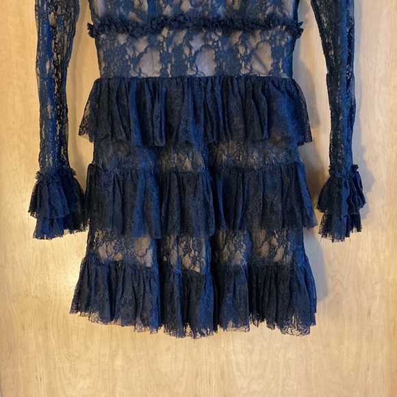 Bailey 44 size 8 Navy Blue Lace Dress - Picture 6 of 12